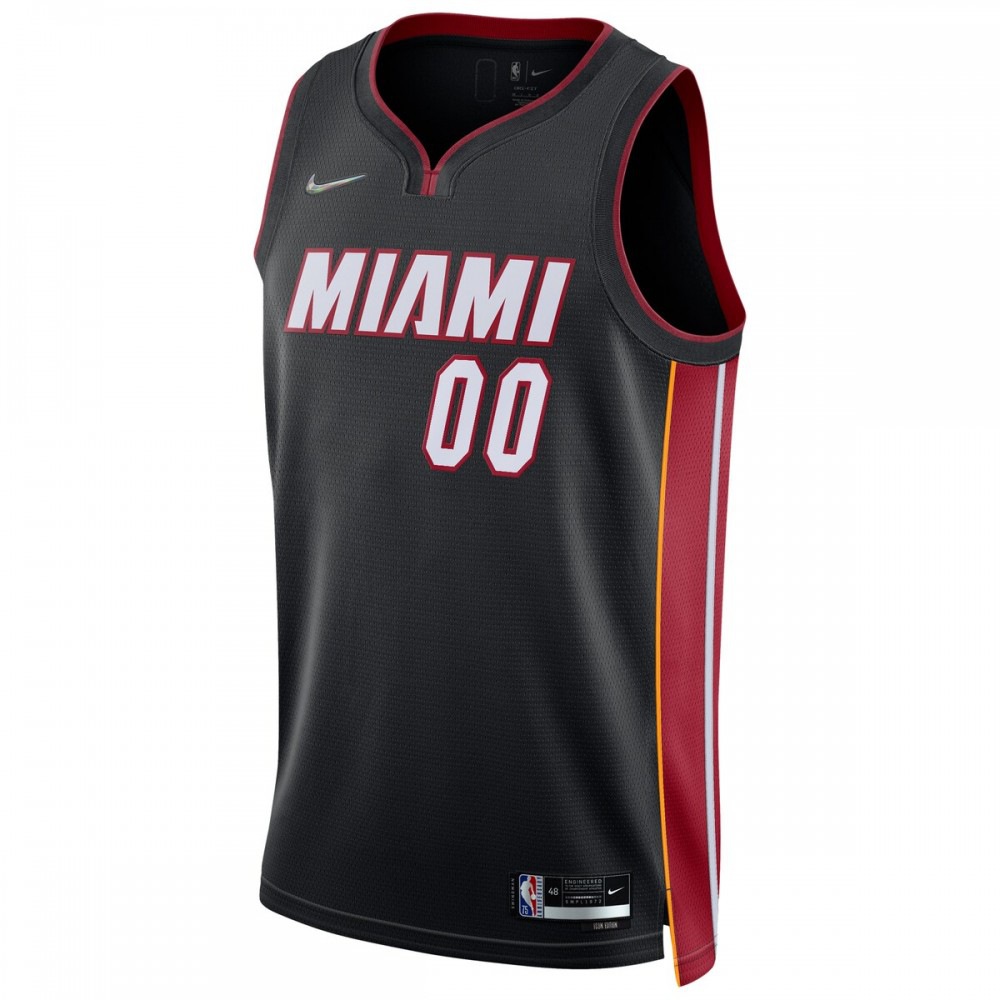 Miami Heat 2021/22 Diamond Swingman Custom Jersey - Icon Edition - Black-Pro Kit Vault | Brand New 26/27 Sports Jerseys